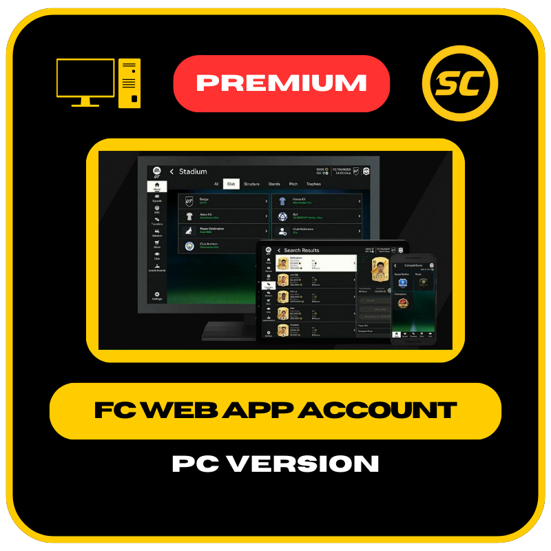 FC 25 - unlocked WebApp account - PC platform (UT Champions played and at least 100K match earnings)